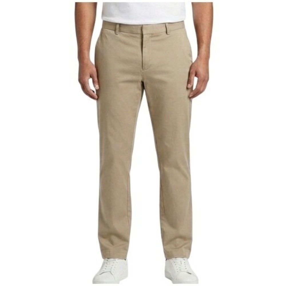 Tommy Hilfiger Pants Men's 38x32 Beige Slim Fit‎ Stretch Chino Business Casual